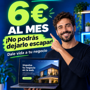 Tu página web por 6 € al mes